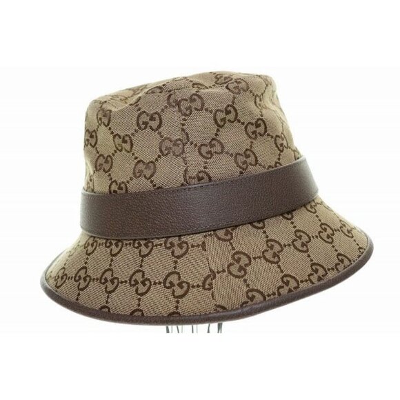 Gucci GG Canvas Fedora Hat L 4hg62 2564 Hat Bucket Hat Brown Aa main image 6